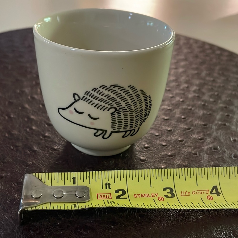 Ceramic hedgehog cup